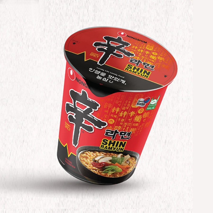 Shin Ramyun Cup – Fideos Instantáneos Picantes